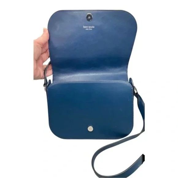 Kate Spade Pink and Blue Bag like new Nadine Patchwork Medium Flap Shoulder Bag - Picture 5 of 14